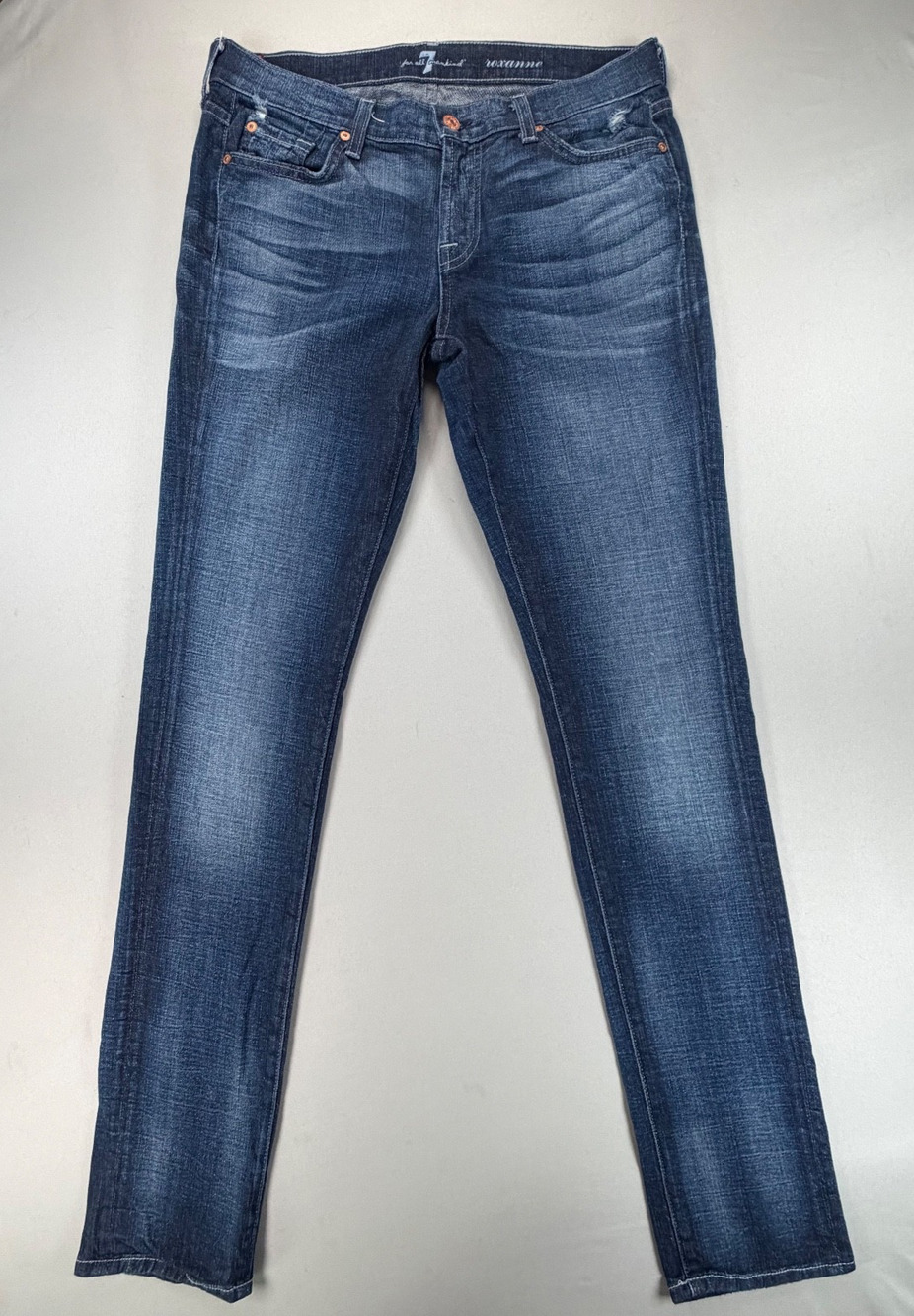 7 For All Mankind - Roxanne Mid-Rise Skinny Jeans (Women's 29)